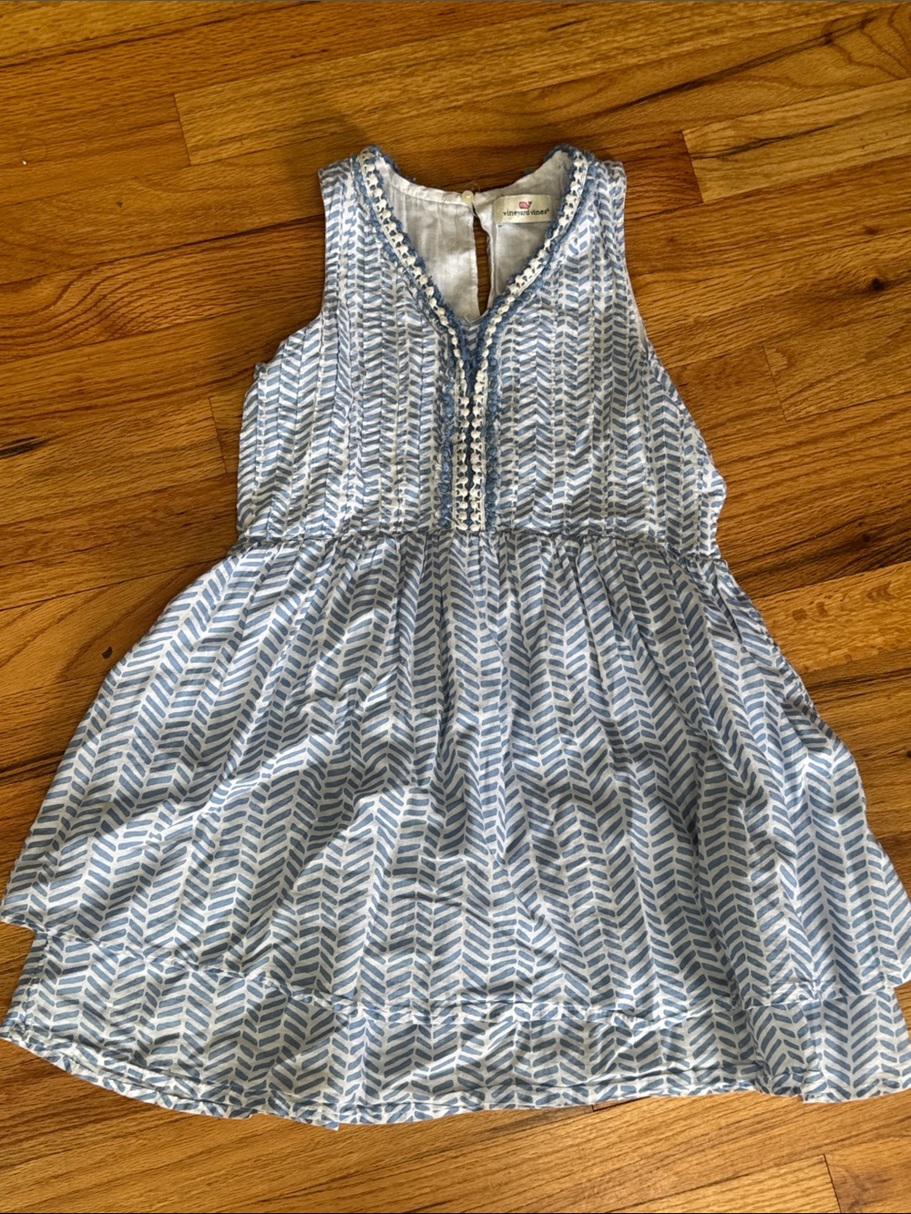 Vineyard Vines Light Blue Printed Sleeveless Dress